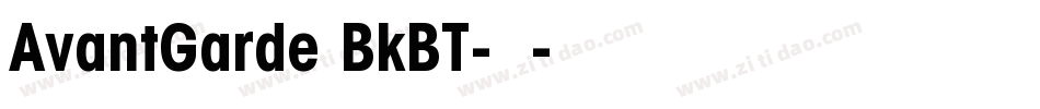 AvantGarde BkBT-常规字体转换